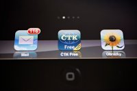 Ikonka zpravodajské multimediální aplikace ČTK pro iPad, iPhone a iPod Touch. 